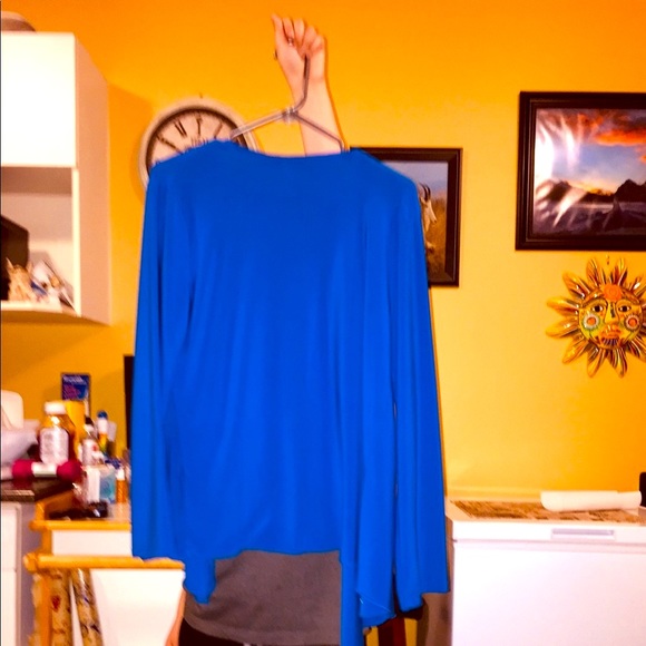 Gorgeous  Blue Nina Leonard Waterfall Jacket - Picture 7 of 8